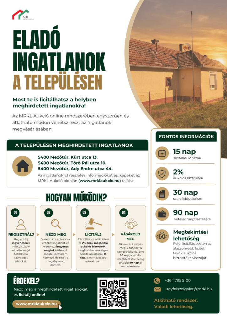 Eladó ingatlanok plakát